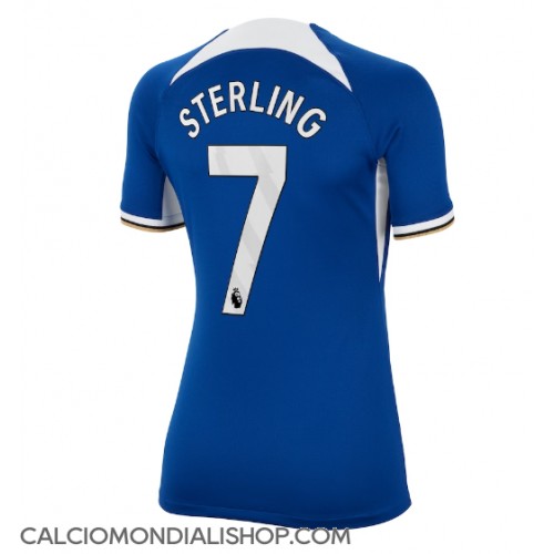 Maglie da calcio Chelsea Raheem Sterling #7 Prima Maglia Femminile 2023-24 Manica Corta